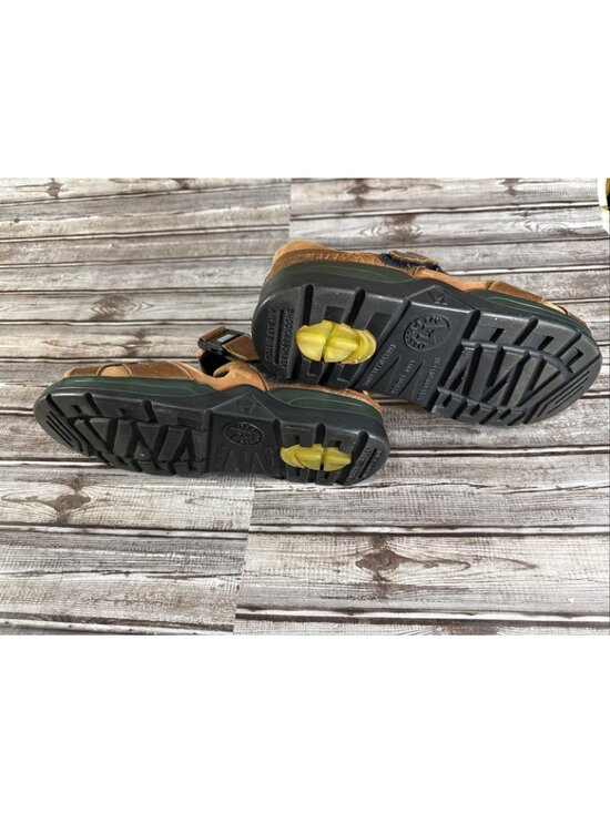 Mephisto Men’s Size 45 EU Size 12 US Leather  Chestnut Shark Sandals